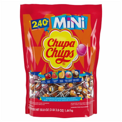 Chupa Chups Mini Lollipops 1.44kg - 240ct