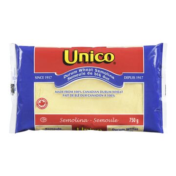 Unico Durum Wheat Semolina 750g - Case of 12