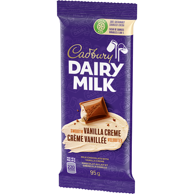 Cadbury Dairy Milk Smooth Vanilla Crème Bars - 21ct