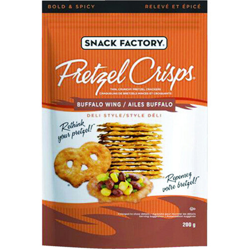 Pretzel Crisps Buffalo Wing Deli Style - Case of 12
