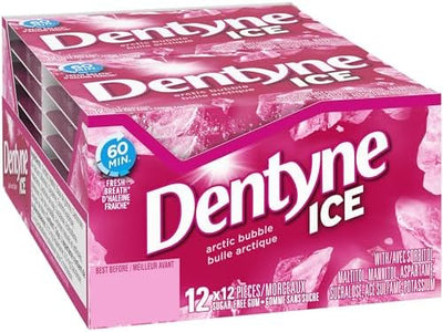 Dentyne Ice Arctic Bubble Gum - 12ct