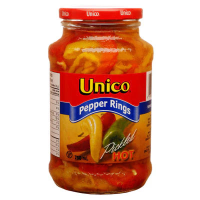 Unico Pepper Rings 750ml - Case of 12