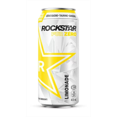 Rockstar Energy Drink Pure Zero Lemonade 473Ml - 12Ct
