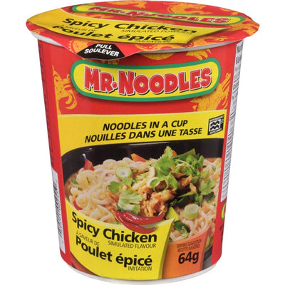 Mr. Noodles Cup Spicy Chicken Flavor 64g (12 pack)