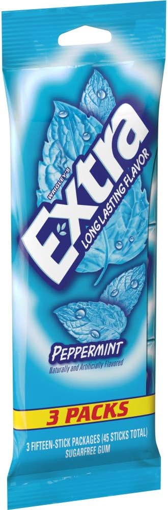Extra Peppermint Gum 3 pack - 20ct
