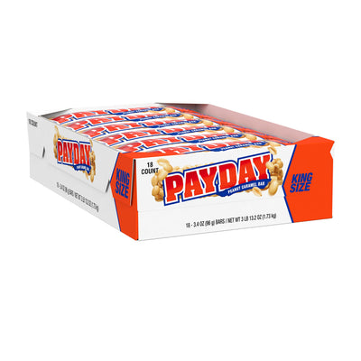 Payday Peanut Caramel King Size Bars 87g - 18ct