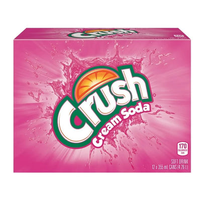 Crush Cream Soda 355ml - Canadian - Case of 12