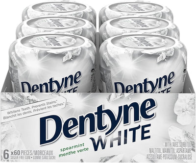 Dentyne White Spearmint Gum Tubs - 6ct