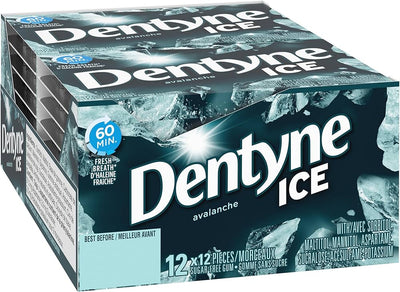 Dentyne Ice Avalanche Gum - 12ct