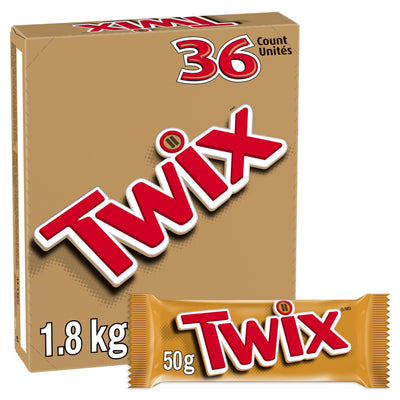 Twix Candy Bars 50g - 36ct