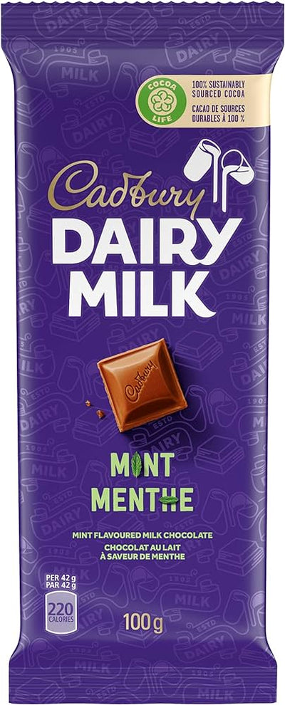 Cadbury Dairy Milk Mint Bars - 21ct