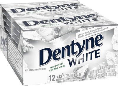 Dentyne White Spearmint Gum - 12ct