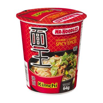 Mr. Noodles Cup Kimchi Spicy Flavor 64g (12 pack)