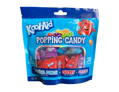 Kool-Aid Popping Candy 90g Peg Bag - Case of 16
