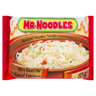 Mr. Noodles Instant Noodles SPICY Beef Simulated Flavor 85g (24 pack)