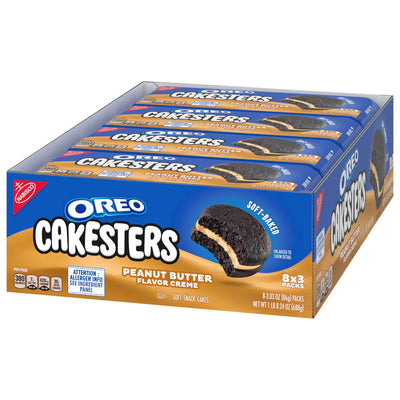 Oreo Cakesters Peanut Butter 86g - 8ct