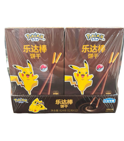 Pokémon Leda Stick Chocolate Cookies 52g (12ct) - China