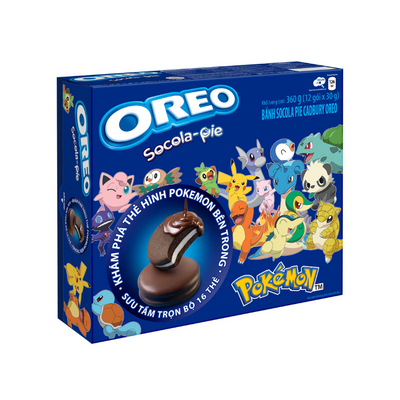 Oreo Chocolate Pie Pokémon 12Pk 360G - 8ct (Vietnam)