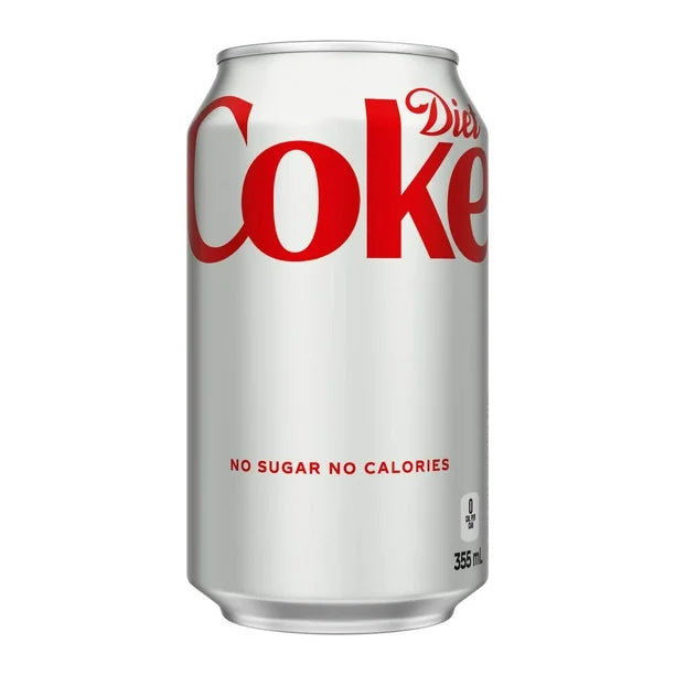 Coca Cola Diet Can 355ml - Case of 24