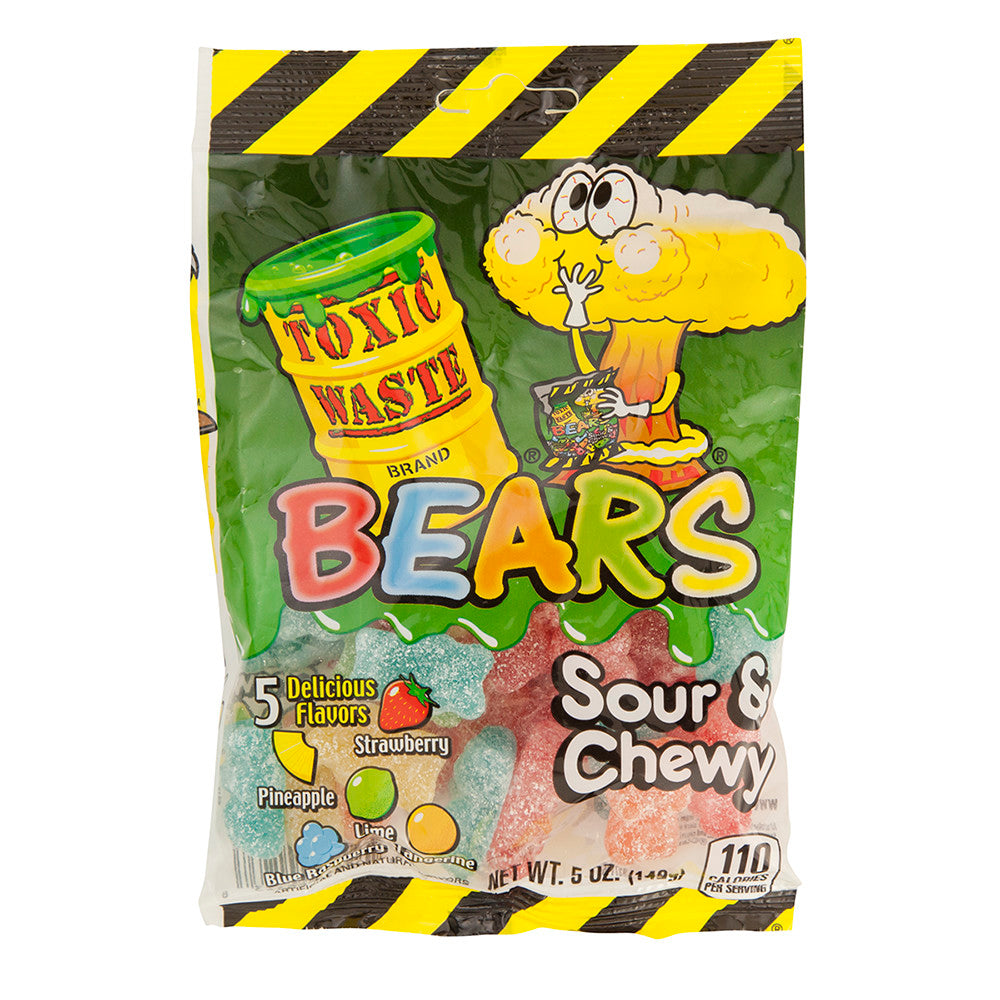 Toxic Waste Bears Peg Bags 142g - Case of 12