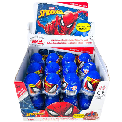 Zaini Ultimate Spider Man Chocolate Egg 24Ct