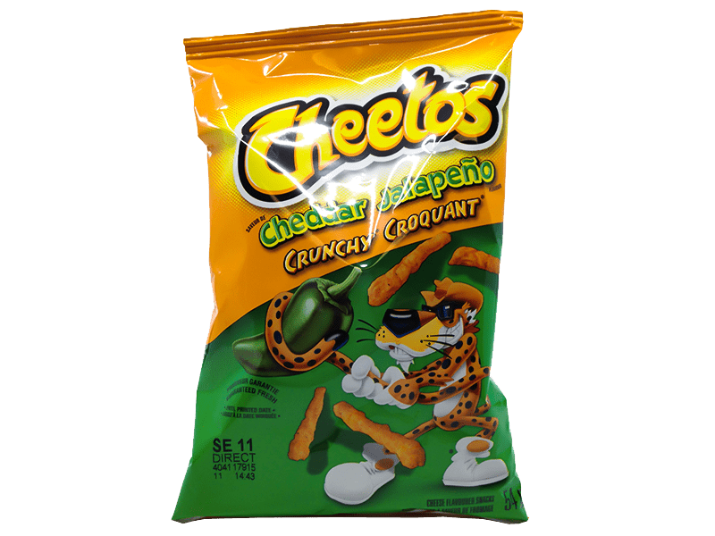Cheetos Cheddar Jalapeno Crunchy Cheese Snacks 54g 40 Count Stockup