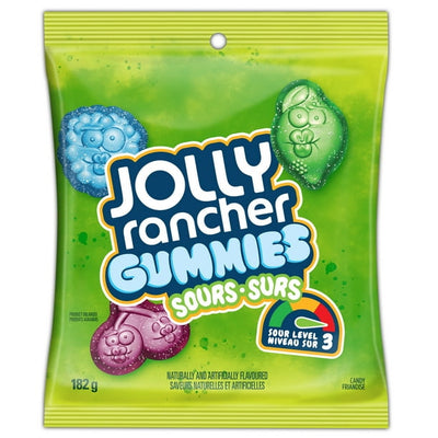 Jolly Rancher Gummies Sours 182g (Case of 12)