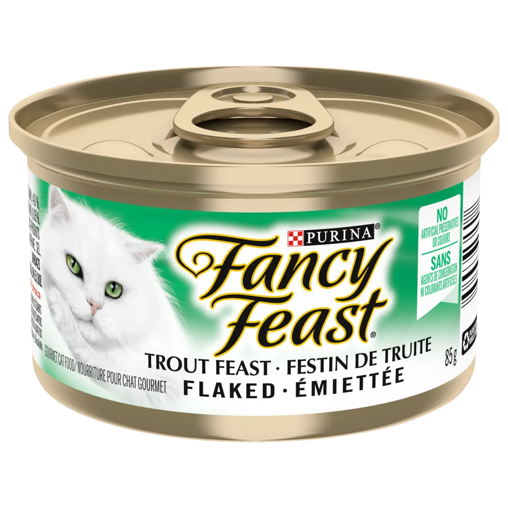 Purina Fancy Feast Flaked Trout Cat Food 85g - Case of 24