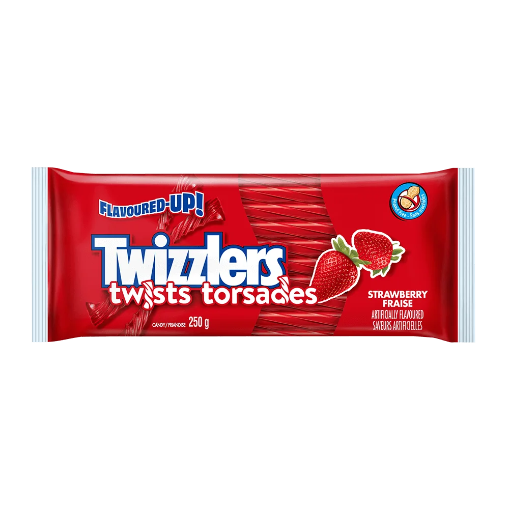 Twizzlers Twists Strawberry 250g - Case of 12