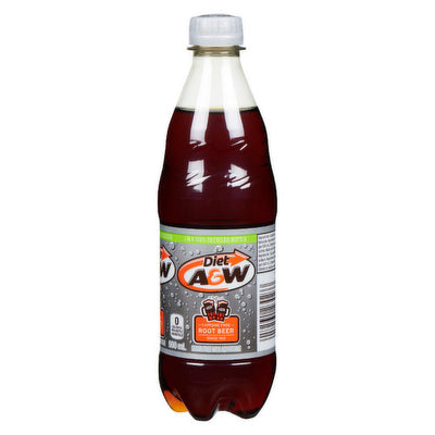 A&W DIET Root Beer 500ml (Case of 24)