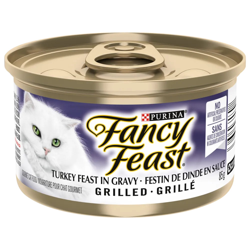 Purina Fancy Feast Turkey in Gravy Cat Food 85g - Case of 24