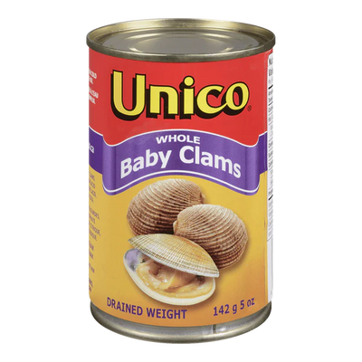Unico Whole Baby Clams 142g - Case of 24