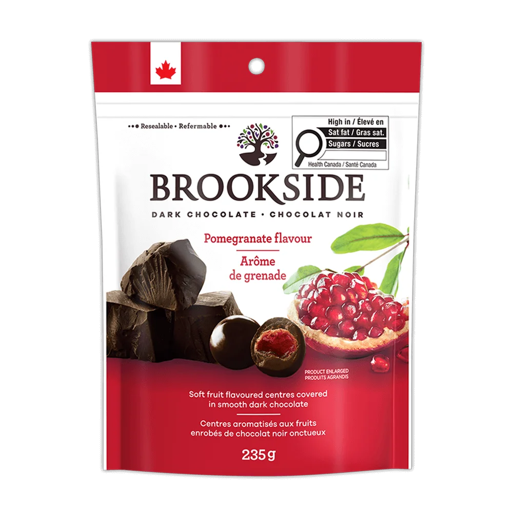 Brookside Dark Chocolate Pomegranate 235g - Case of 12