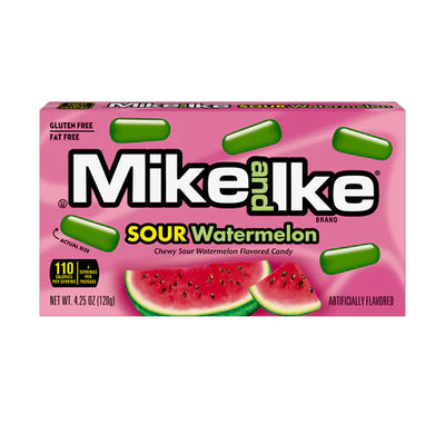 Mike & Ike Theatre Box Sour Watermelon 120g - (12 Units Per Box)
