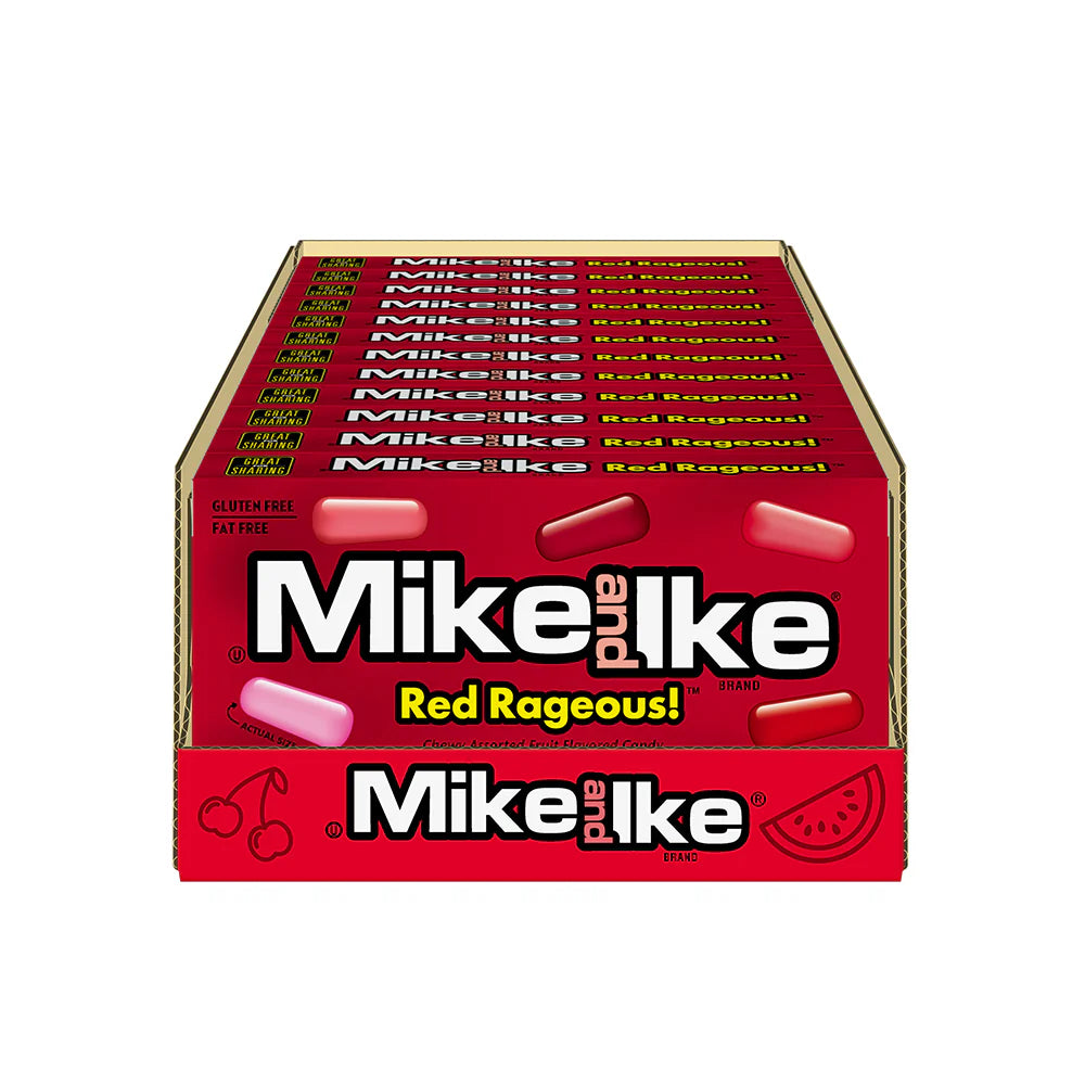 Mike & Ike Red Rageous Theater Box 120g - Case of 12