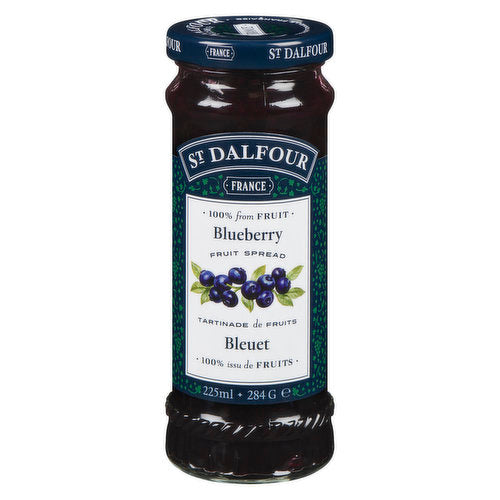 St Dalfour Blueberry Spread 225ml (Case of 6)