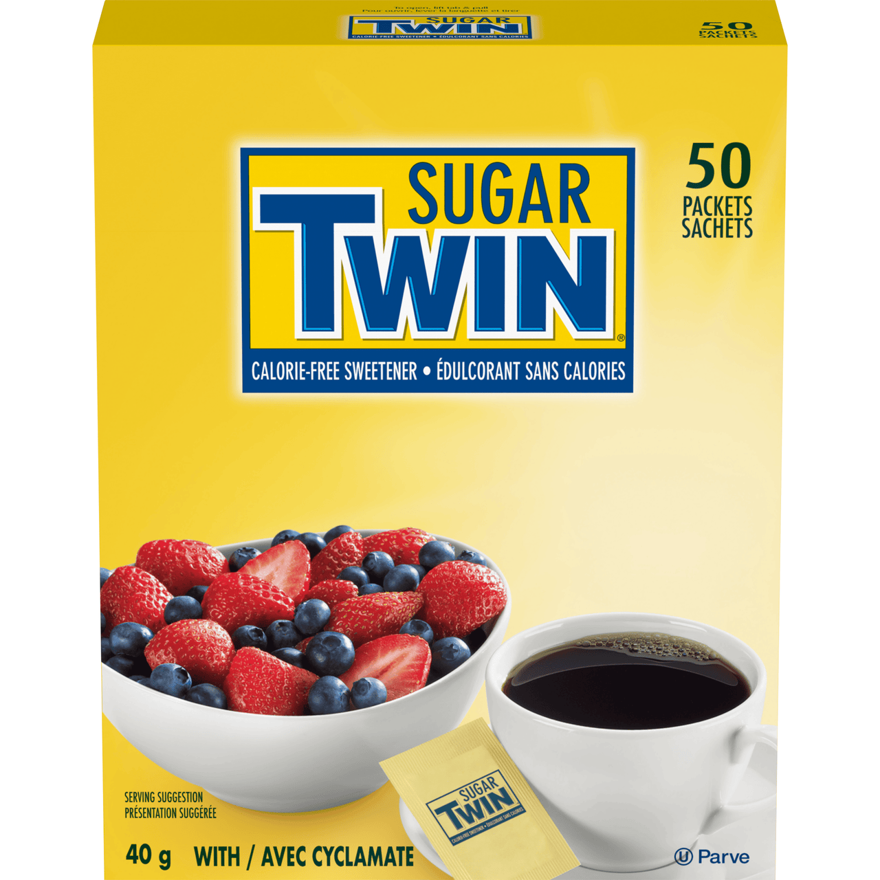 Sugar Twin Sweetener Packets 40g - 50pk