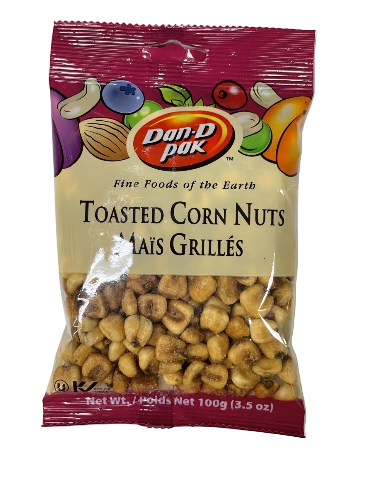 Dan-D Pak Toasted Corn Nuts 100g - Case of 12