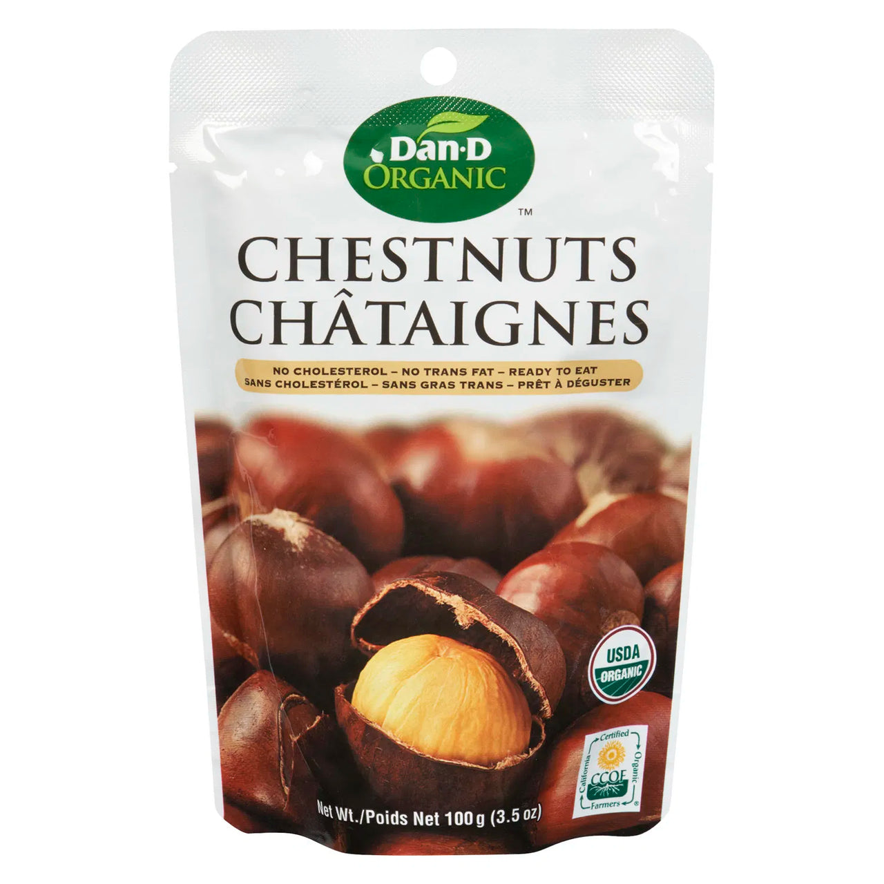Dan-D Organic Chestnuts 100g - Case of 24