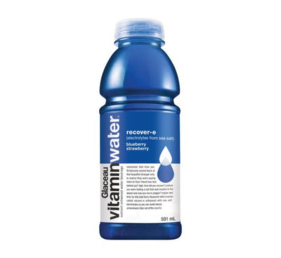 Glaceau Vitamin Water Recover-E Blueberry Strawberry 591ml (12 pack)