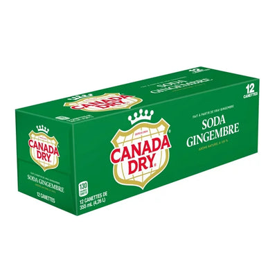 Canada Dry Ginger Ale 355ml Can - Case of 12