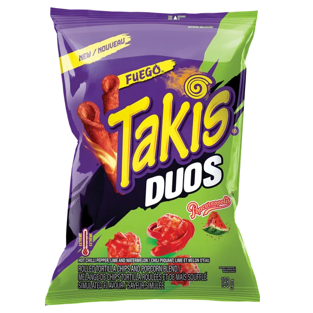 Takis Duos Fuego 198g - Case of 10