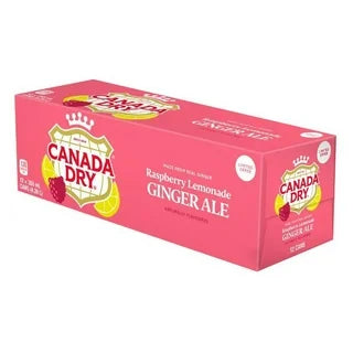 Canada Dry Ginger Ale Raspberry Lemonade 355ml - Case of 12