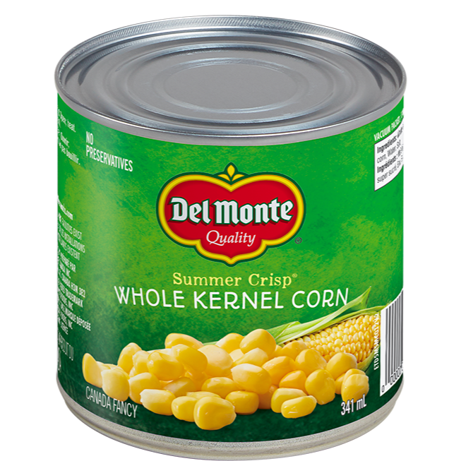 Del Monte Summer Crisp Whole Kernel Corn 341ml - Case of 12