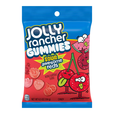 Jolly Rancher Gummies Sour Awesome Reds 184g (Case of 12)