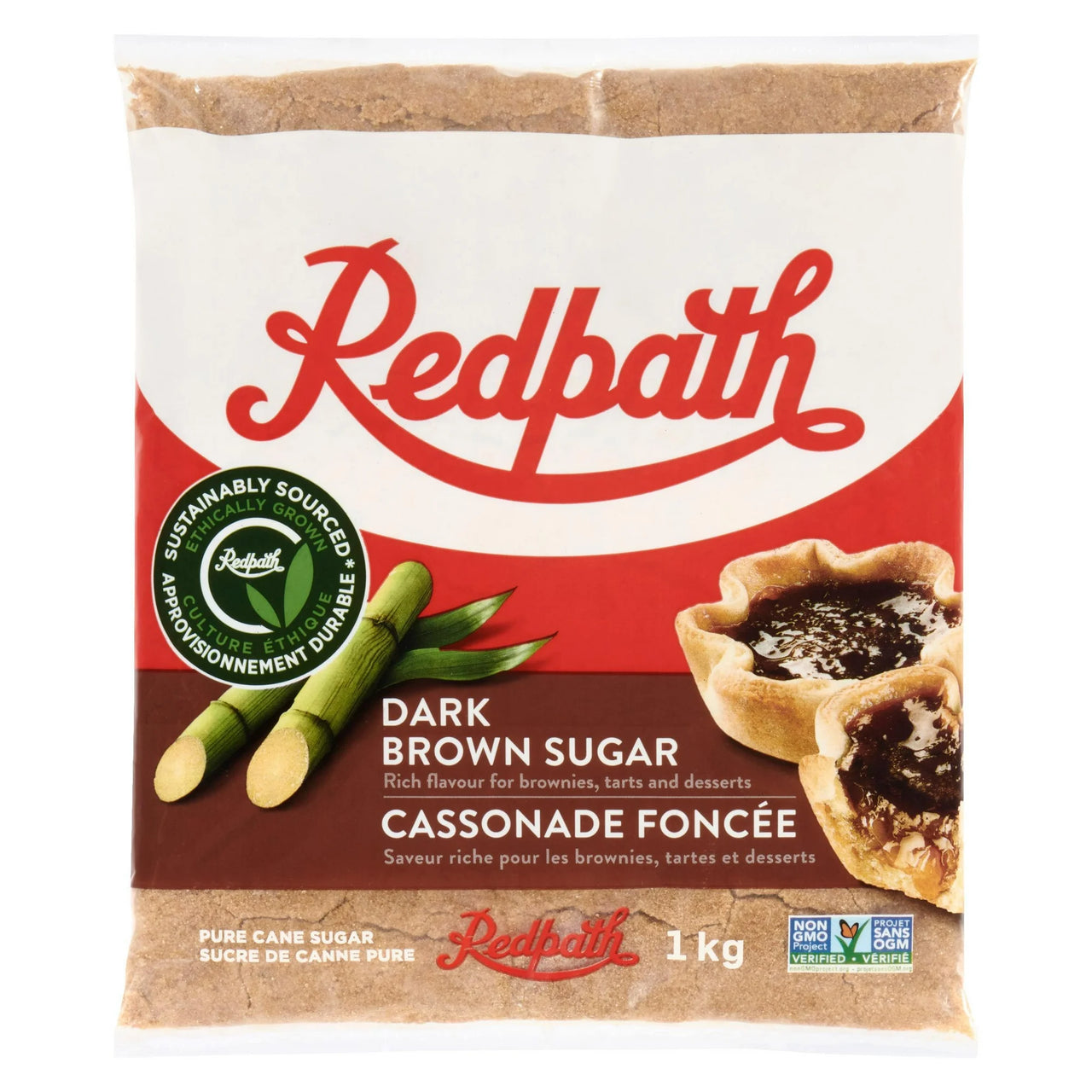 Redpath Dark Brown Sugar 1kg - Case of 10