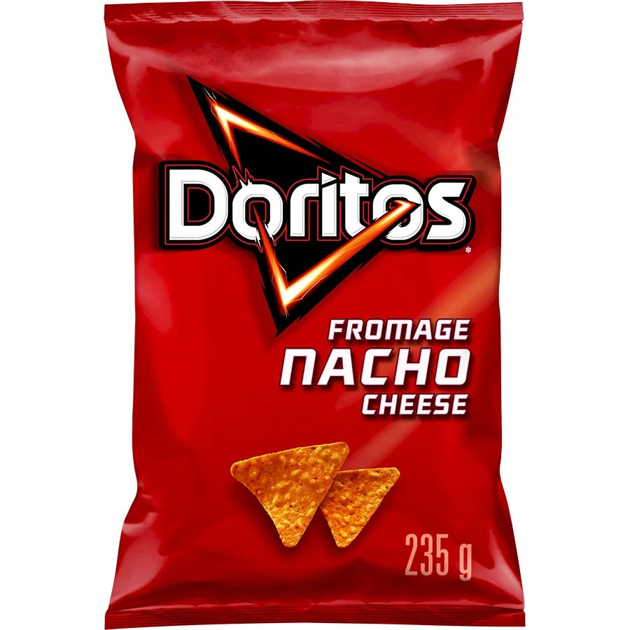 Doritos Nacho Cheese Tortilla Chips 235g - 12 Pack