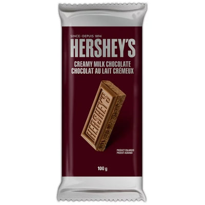 Hershey’s Milk Chocolate Bar 100g (Case of 12)