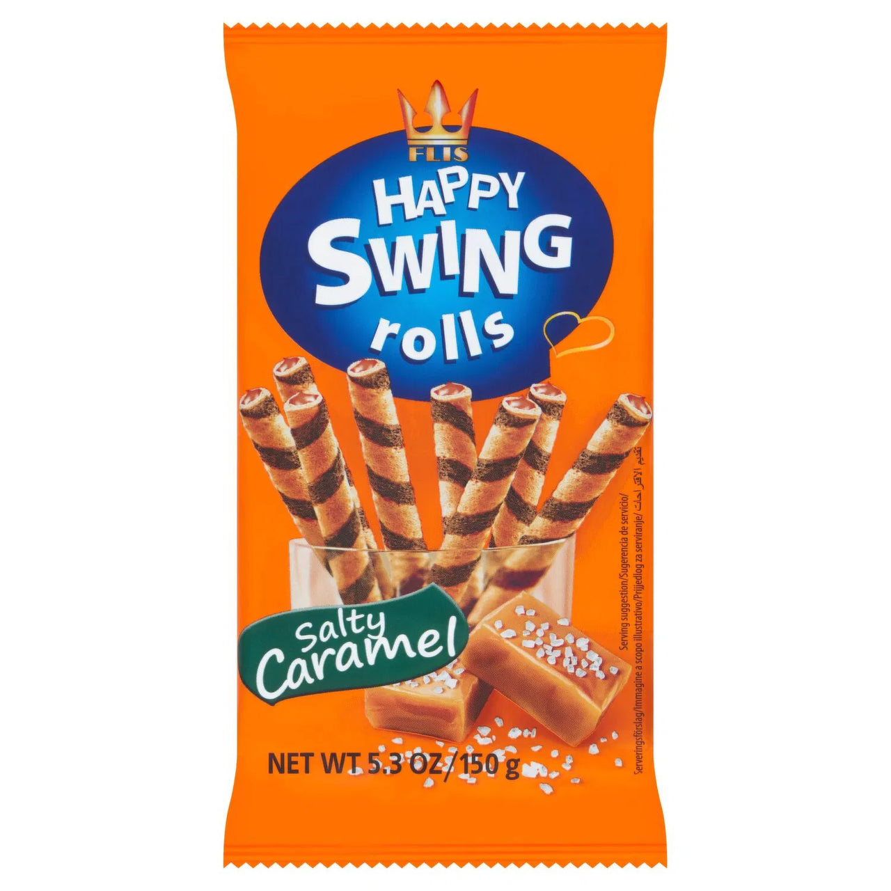 Happy Swing Rolls Salty Caramel 150g -  Case of 16