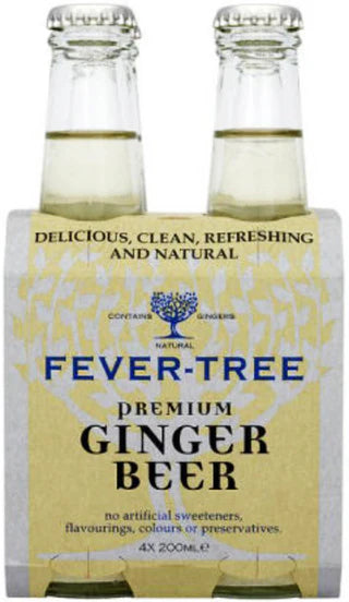 Fever-Tree Premium Ginger Beer 200ml - 4 Pack